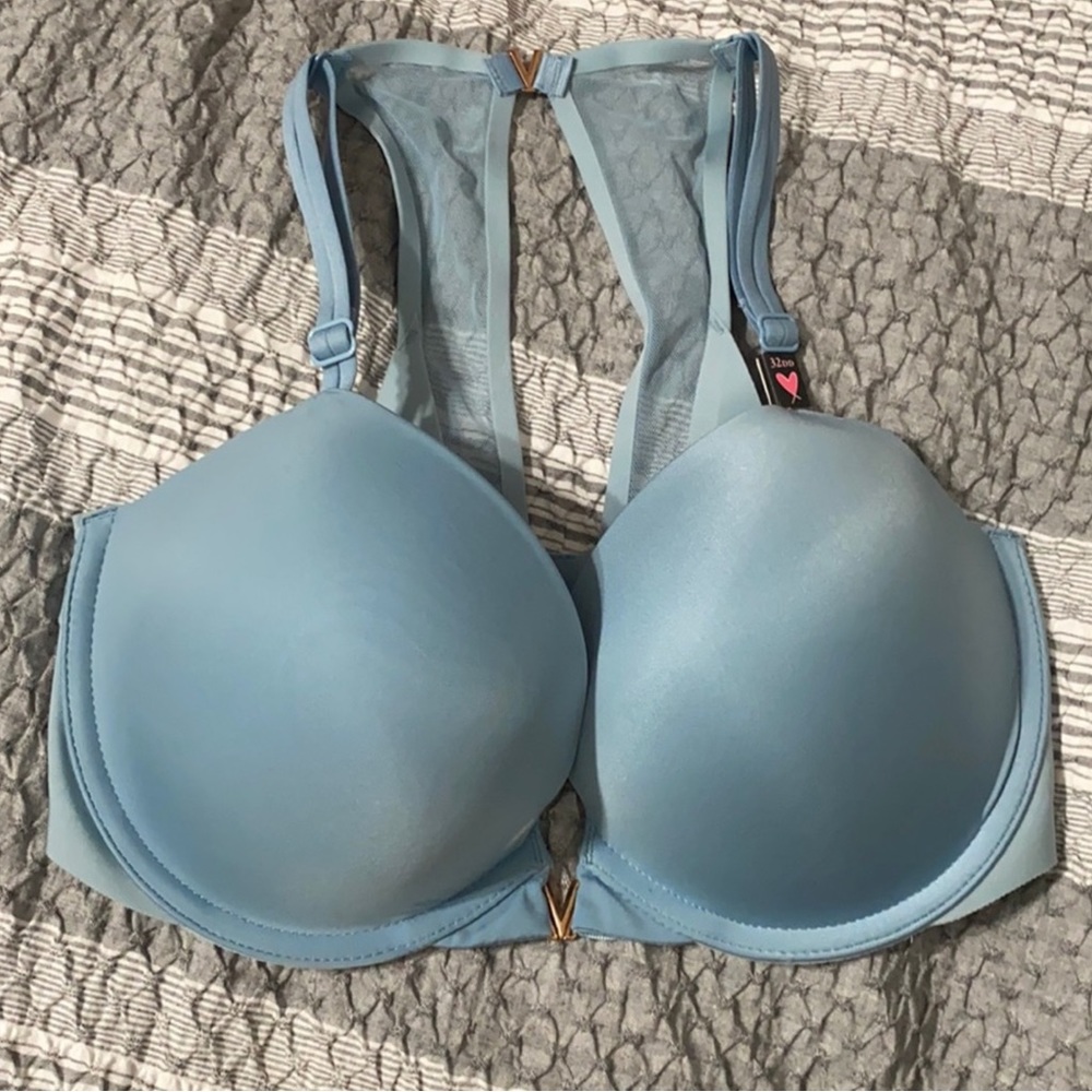 Victoria’s Secret Front - Close Push Up Bra 32DD NWT BLUE